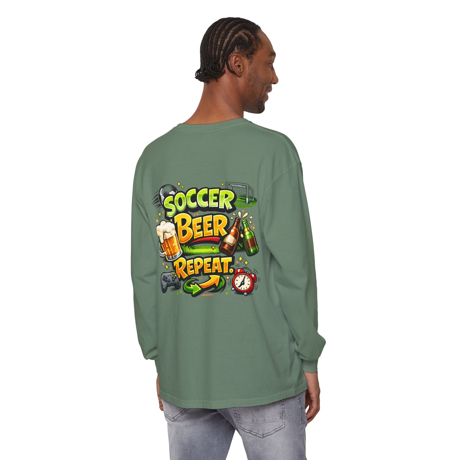 Soccer Beer Repeat Funny Sweatshirt