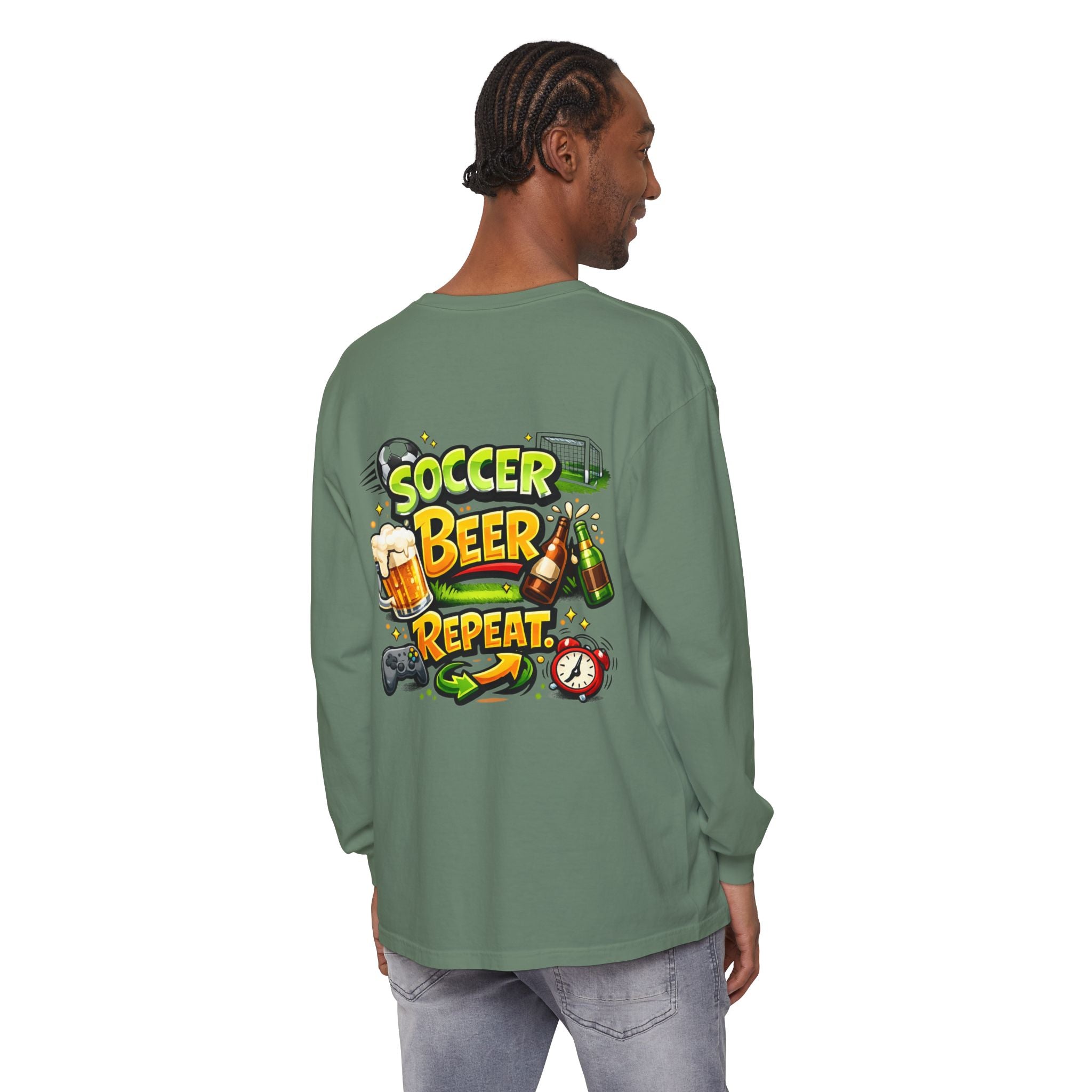Soccer Beer Repeat Funny Sweatshirt