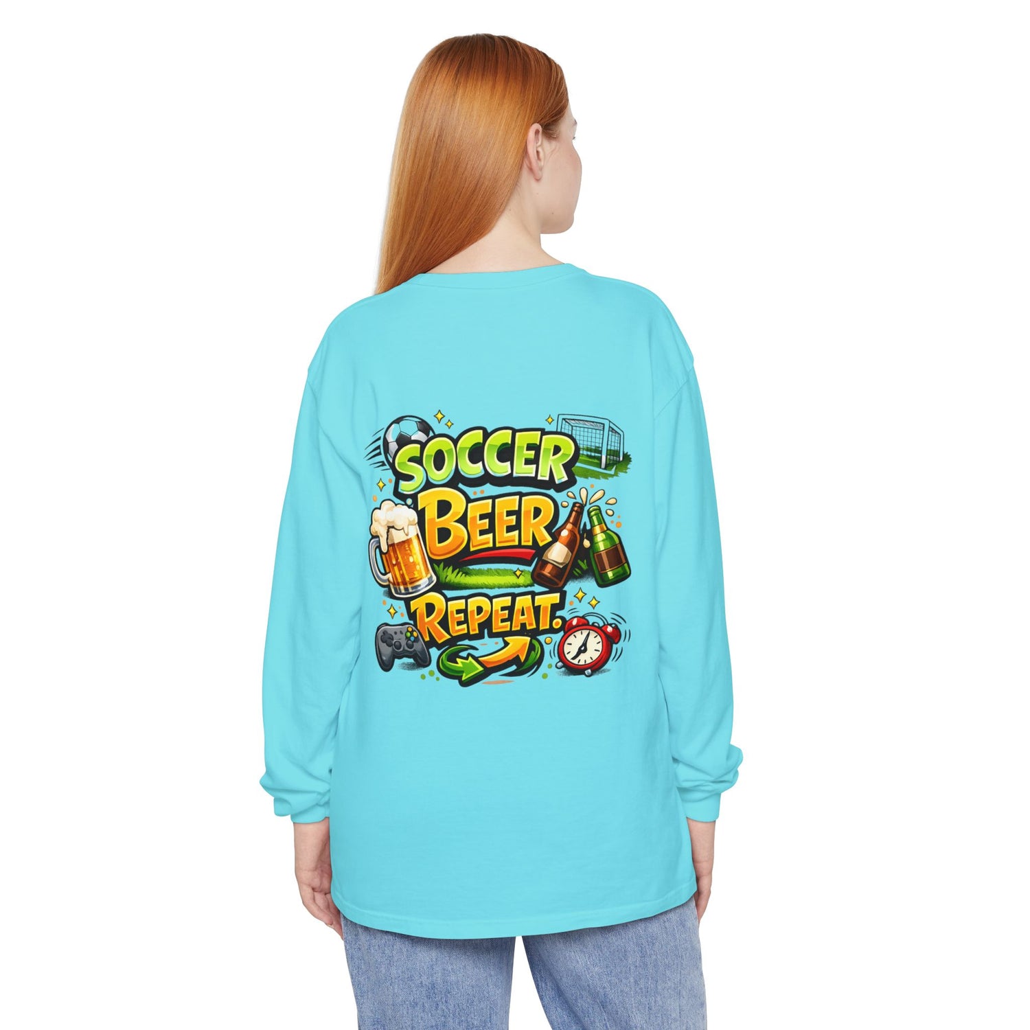 Soccer Beer Repeat Funny Sweatshirt
