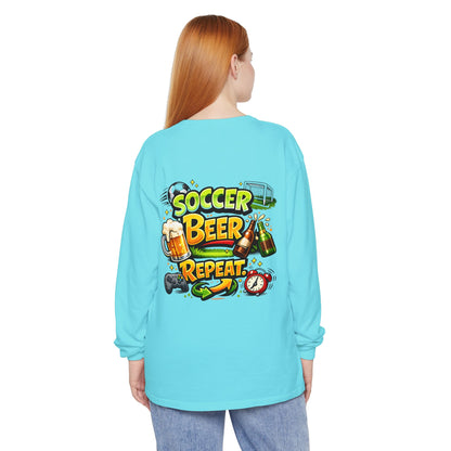 Soccer Beer Repeat Funny Sweatshirt