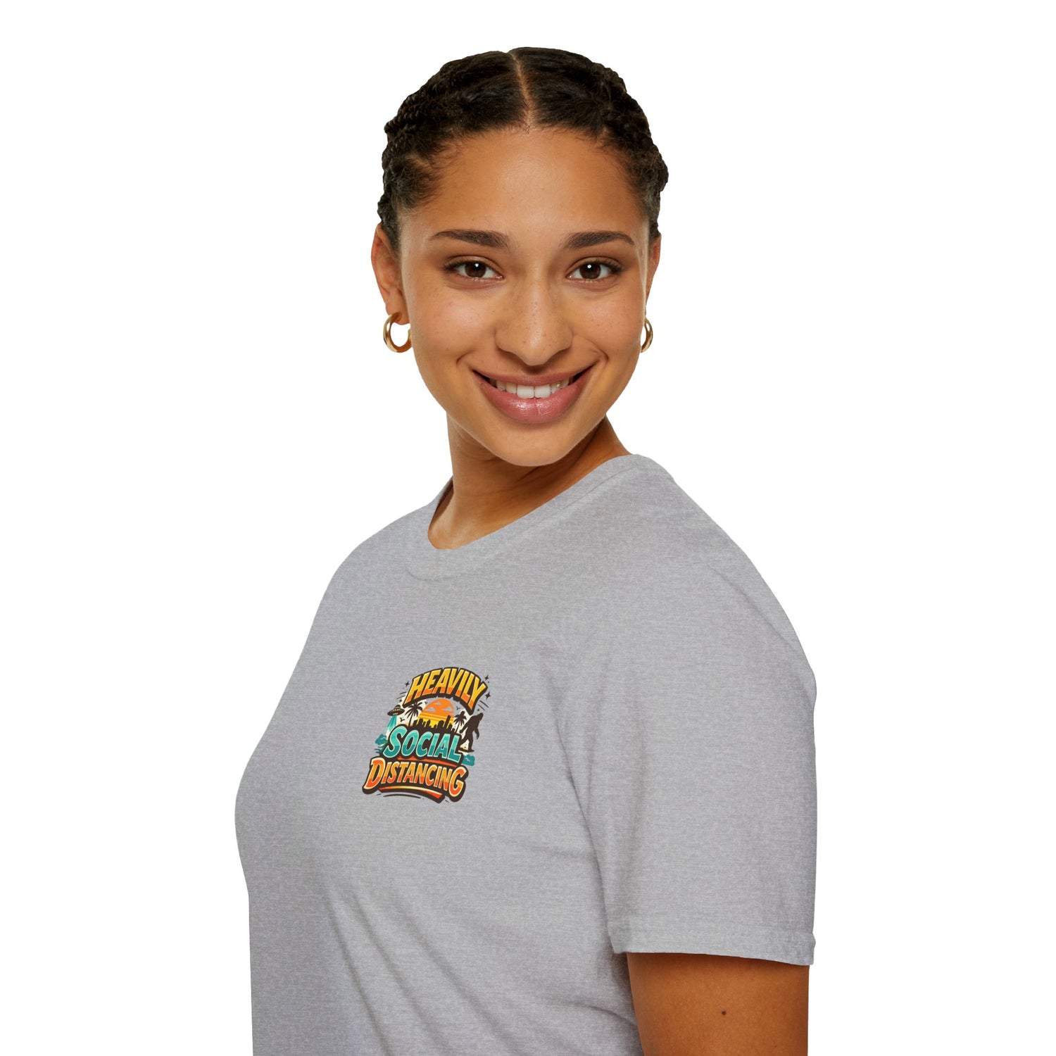 Heavily Socially Distancing Funny T-Shirt
