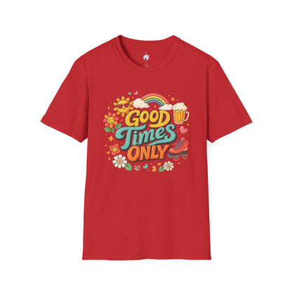 Good Times Only T-Shirt — Retro Roller &amp; Sunshine Graphic Tee