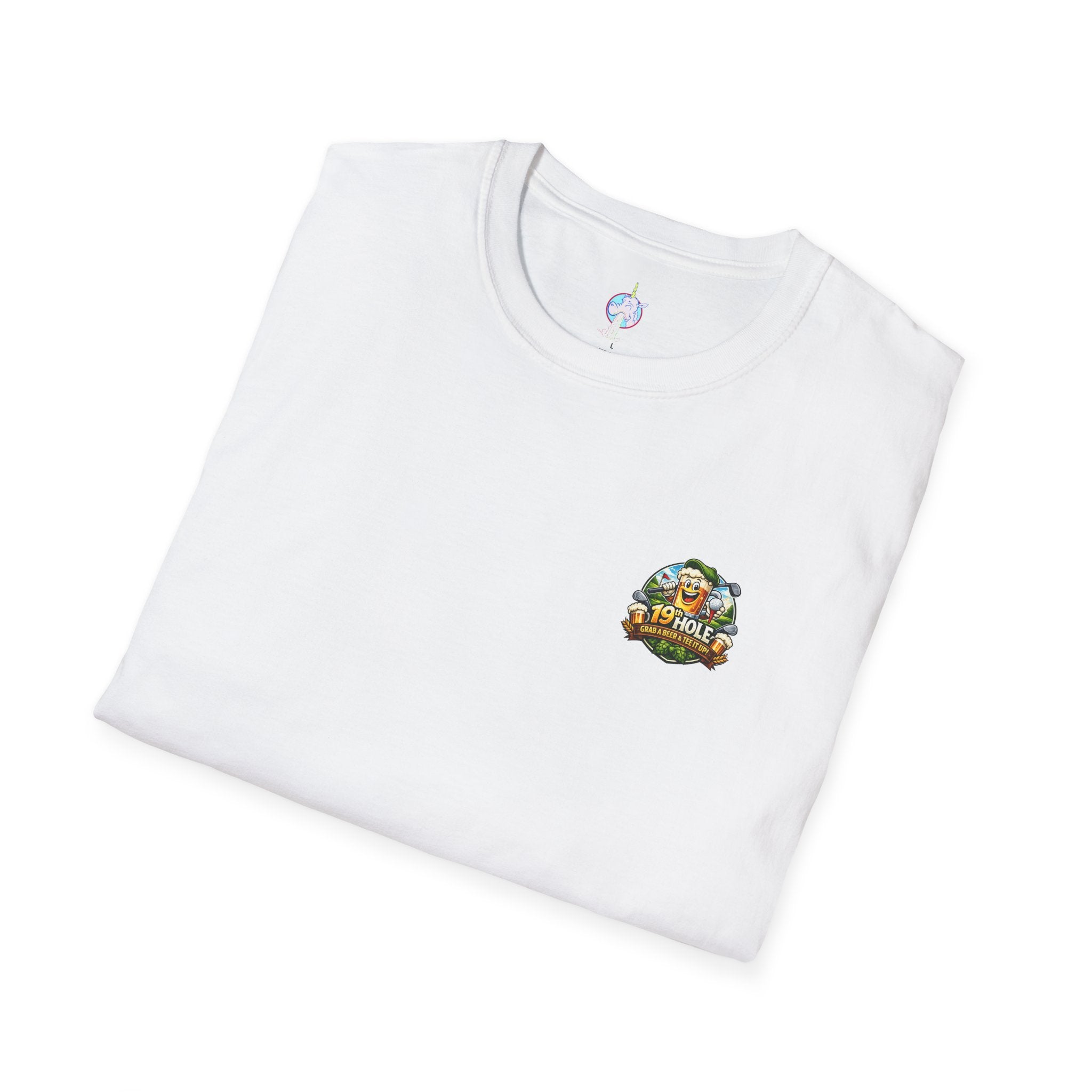 19th Hole Golf T-Shirt — "Grab a Beer &amp; Tee It Up" Vintage Golfing Tee