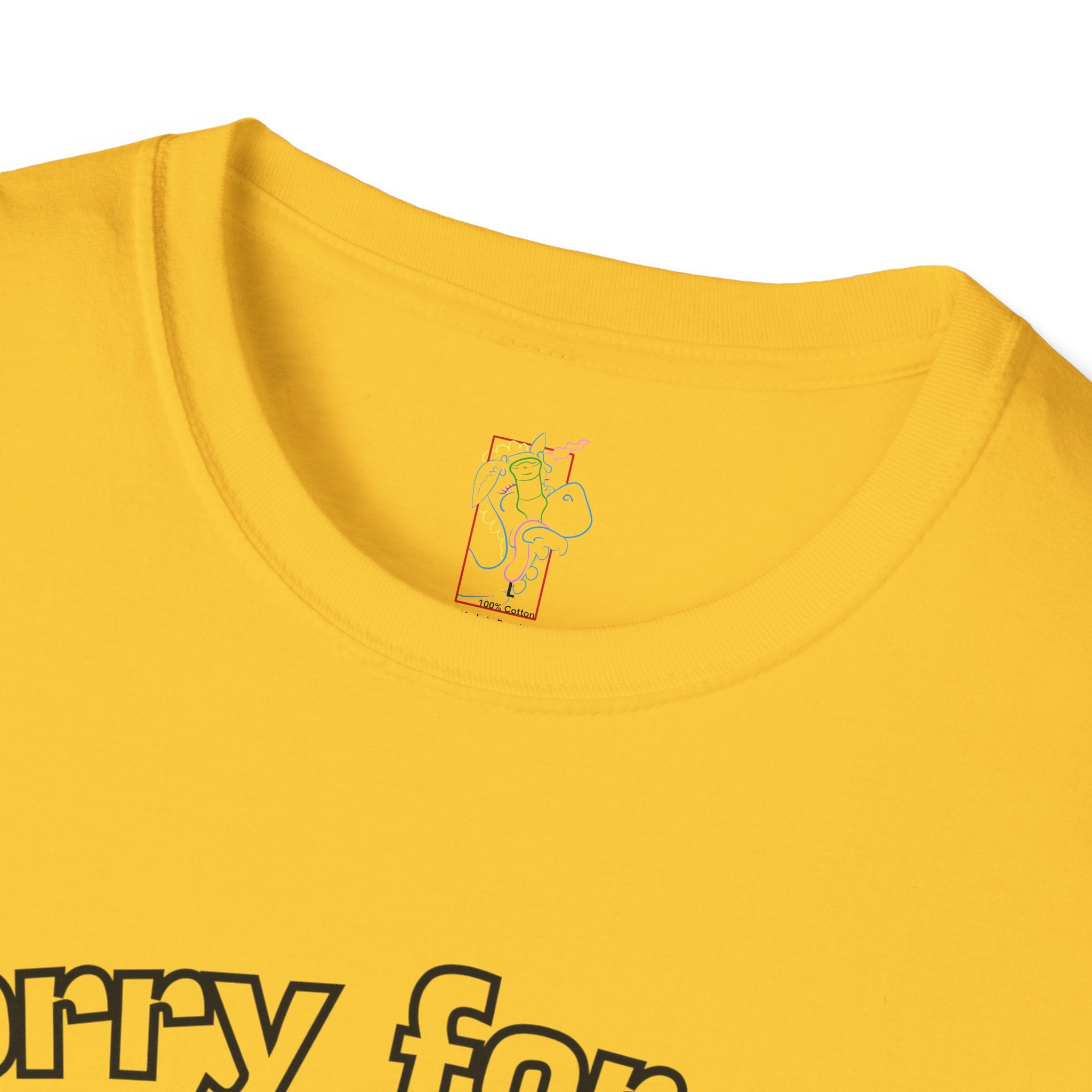 Sorry for Partying T-Shirt-Black