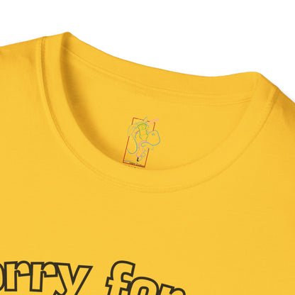 Sorry for Partying T-Shirt-Black