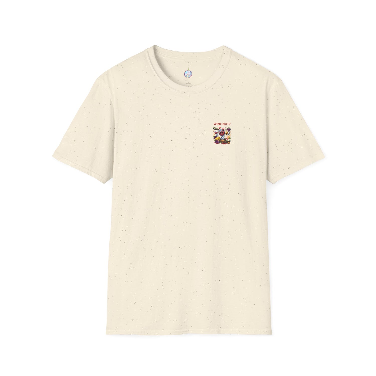 Wine Not? Graphic T-Shirt — Funny Wine Glass &amp; Grapes Tee