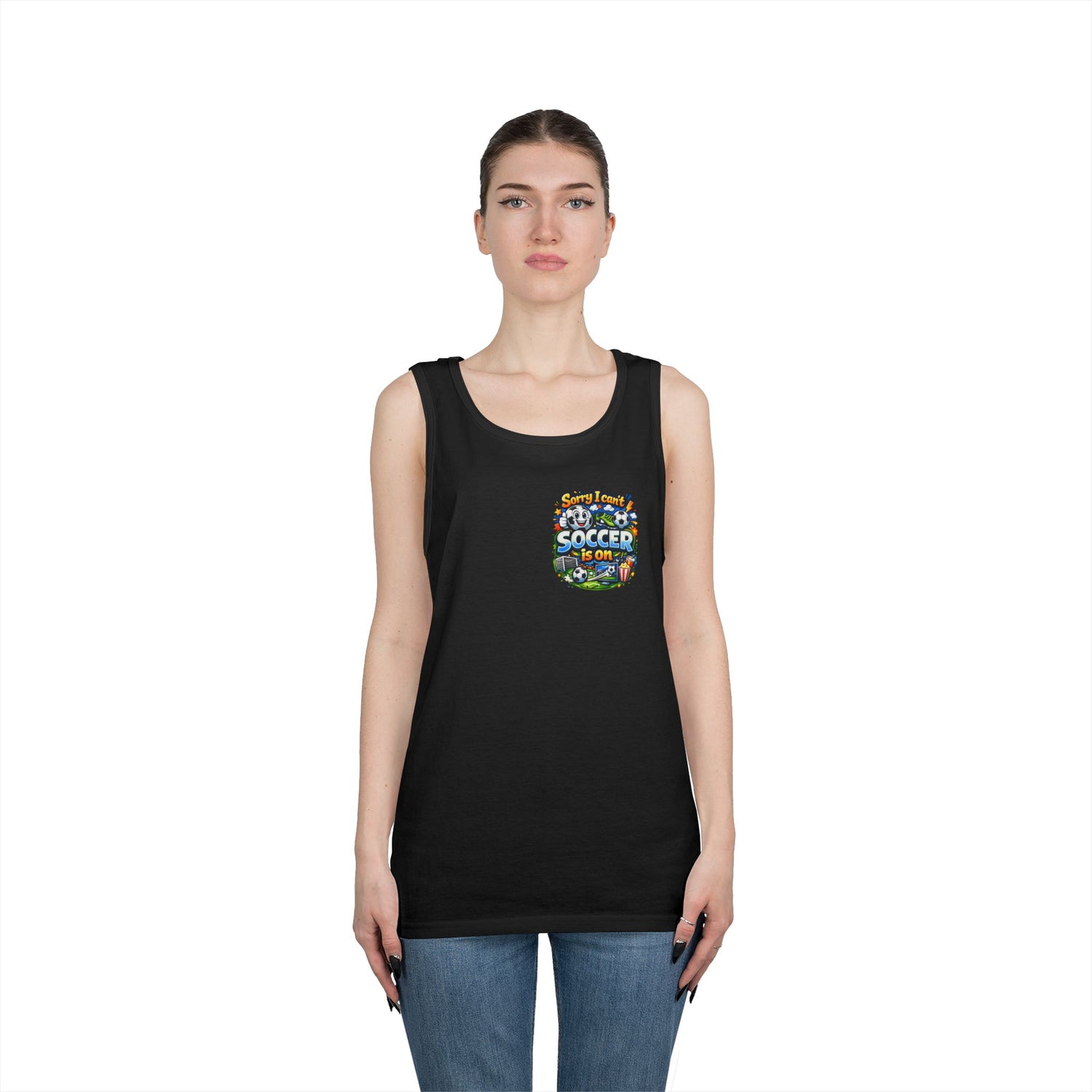 Sorry I Cant Soccer Is On Funny Tank Top