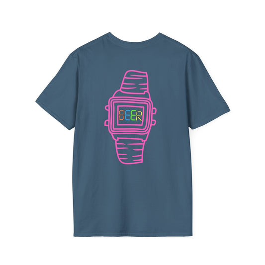 Retro Beer Watch Unisex T-Shirt, Fun Graphic Tee, Casual Wear, Summer Style, Perfect Gift for Beer Lovers, Party Shirt