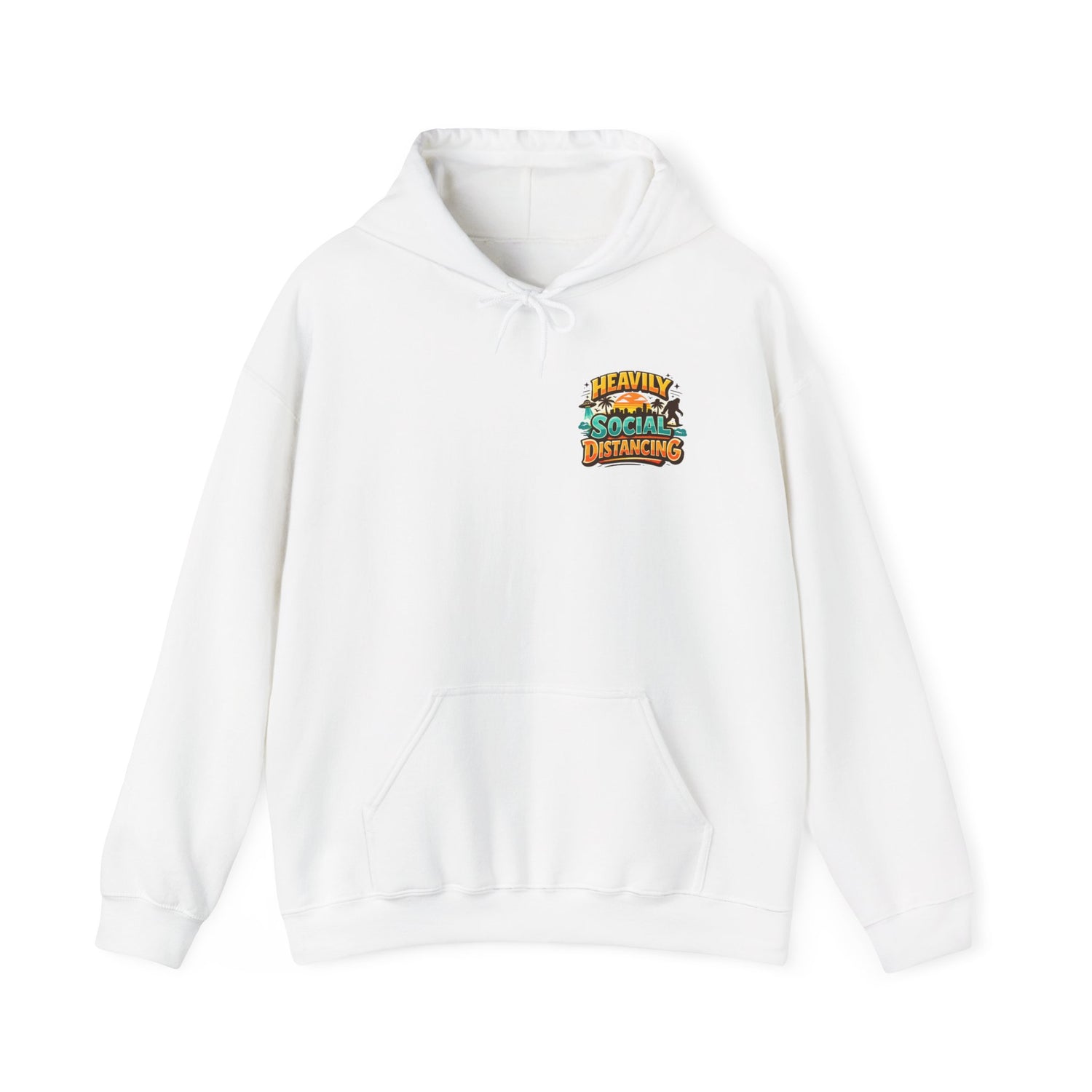 Heavily Socially Distancing Funny Hoodie