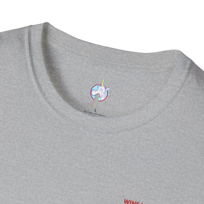 Wine Not? Graphic T-Shirt — Funny Wine Glass &amp; Grapes Tee