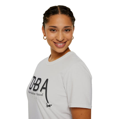 Drunk Before Arrival Funny T-Shirt — Bold Party Tee