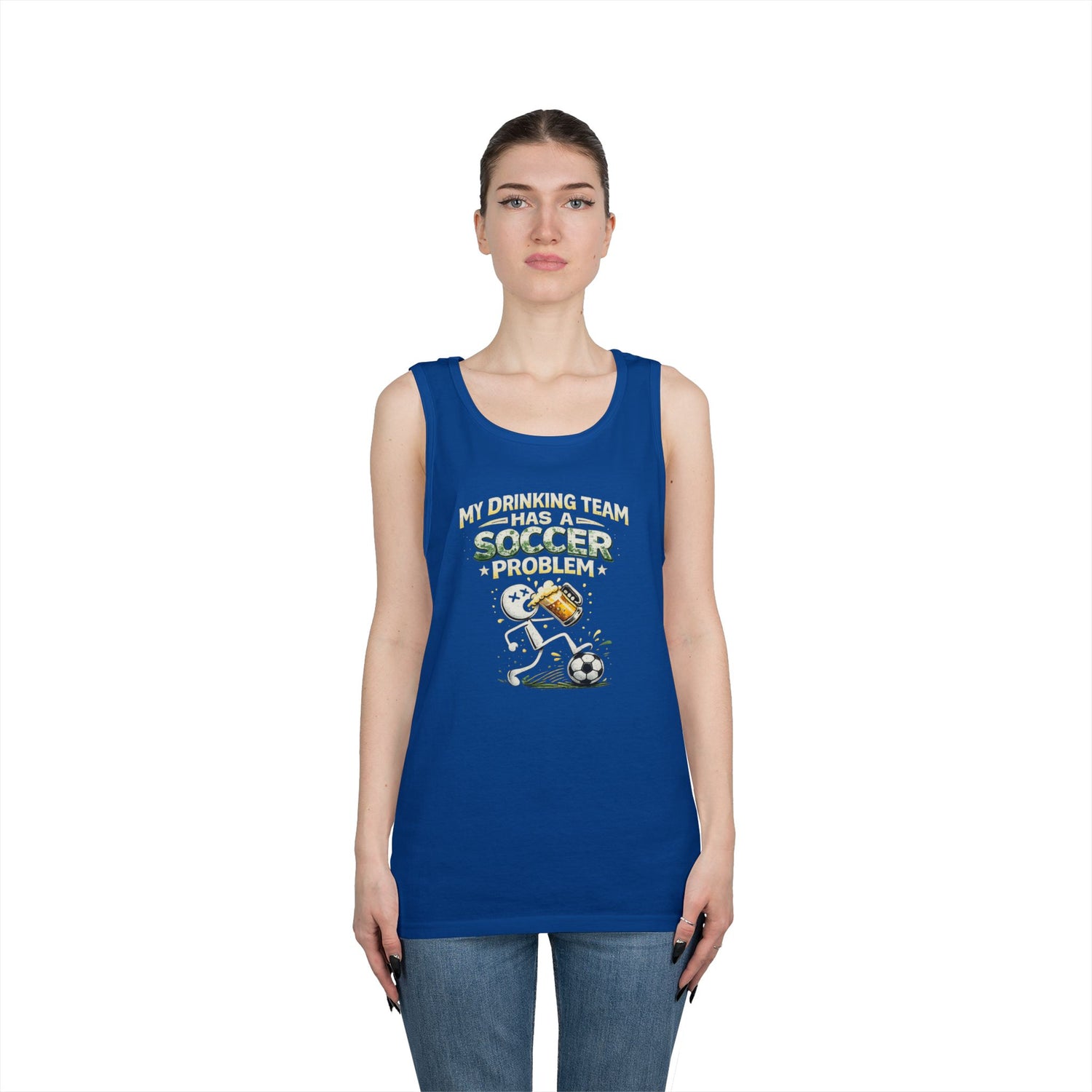 Soccer Drinking Team Tank Top – "My Drinking Team Has a Soccer Problem"