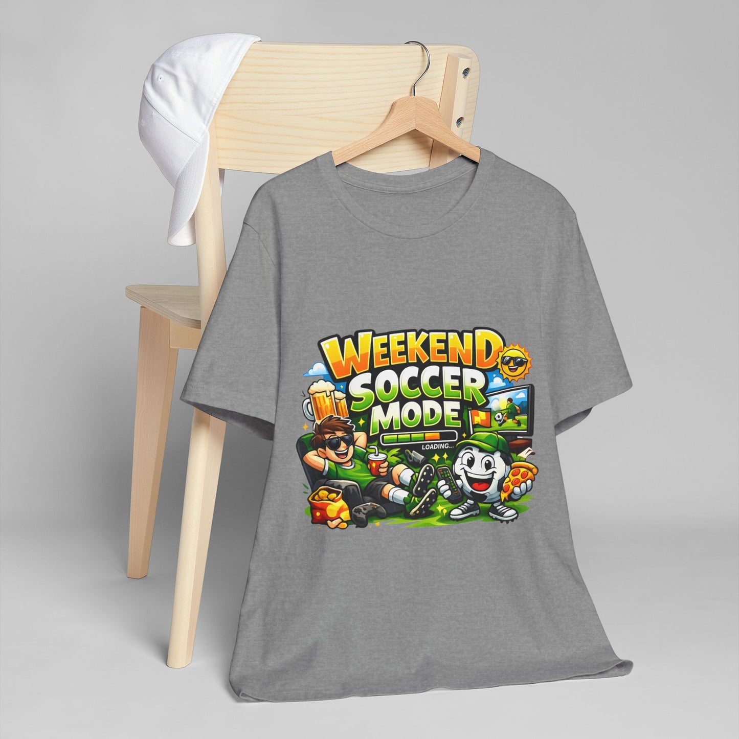 Soccer Beer Repeat Funny Soccer Drinking Shirt – Graphic Tee | Soccer Fan Gift