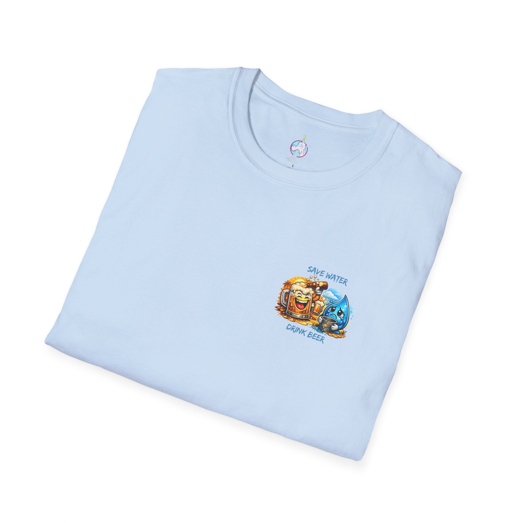 Save Water Drink Beer T-Shirt — Funny Beer &amp; Water Cartoon Tee