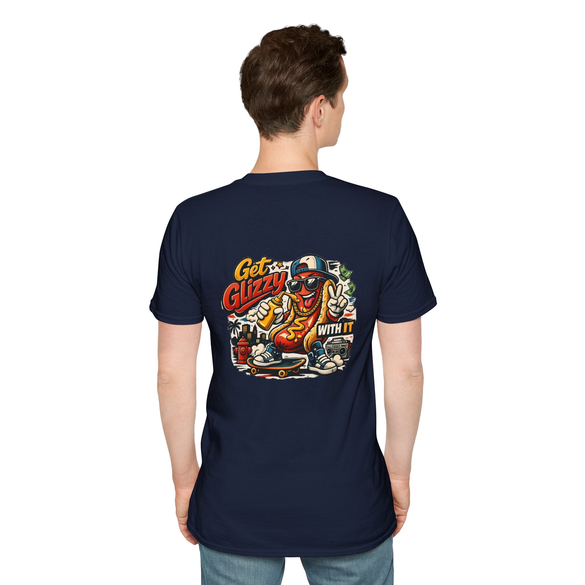 Get Glizzy With It Funny Hot Dog T-Shirt