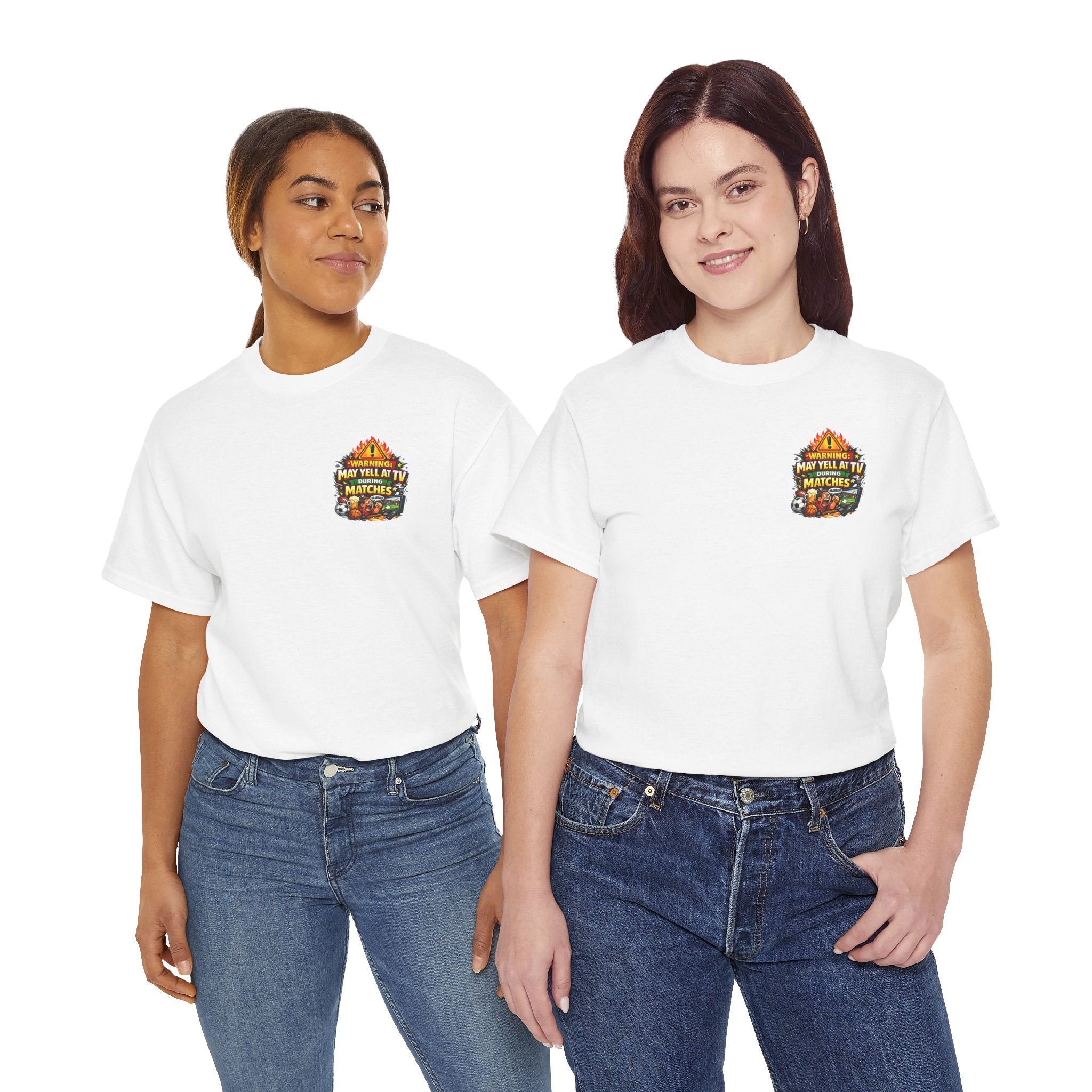 Warning May Yell At TV During Matches Funny T-Shirt