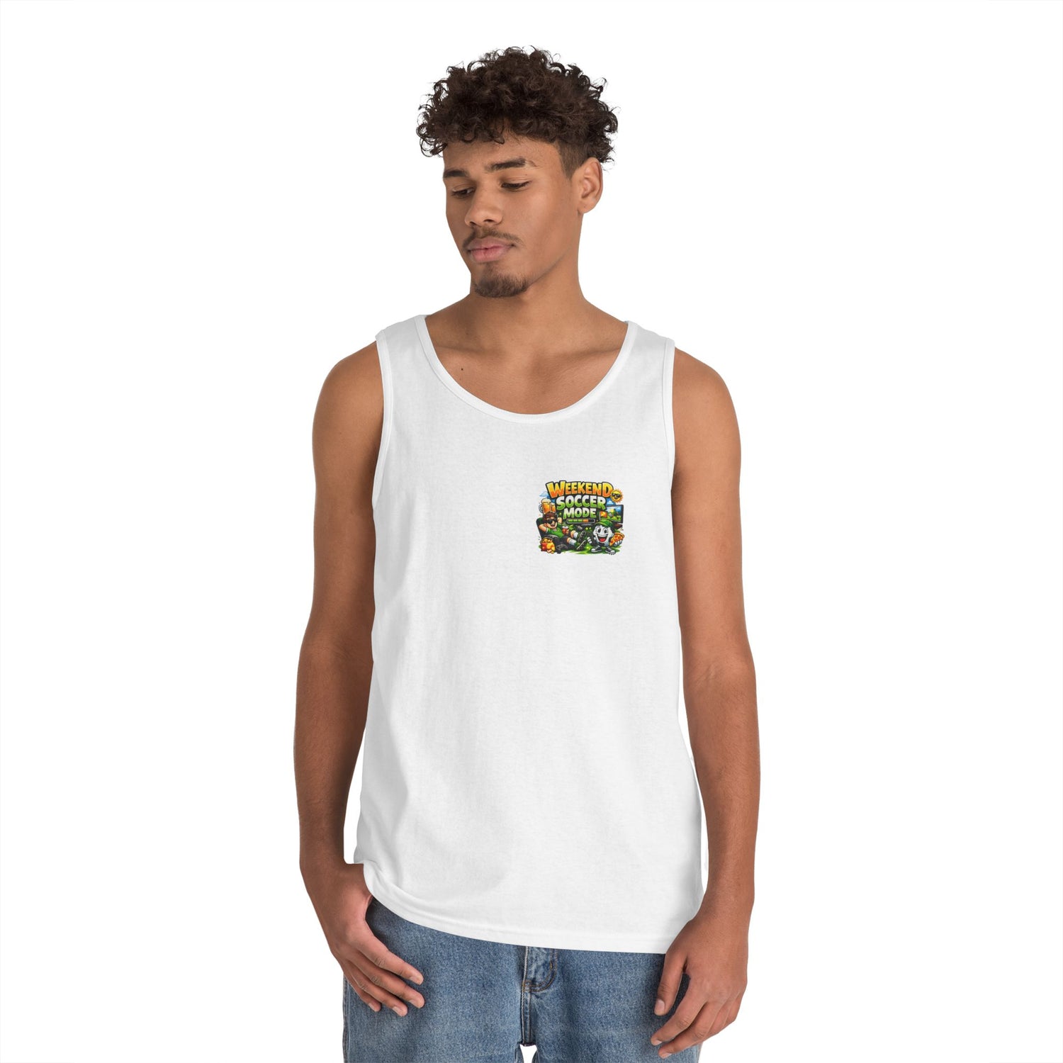 Weekend Soccer Mode Funny Tank Top