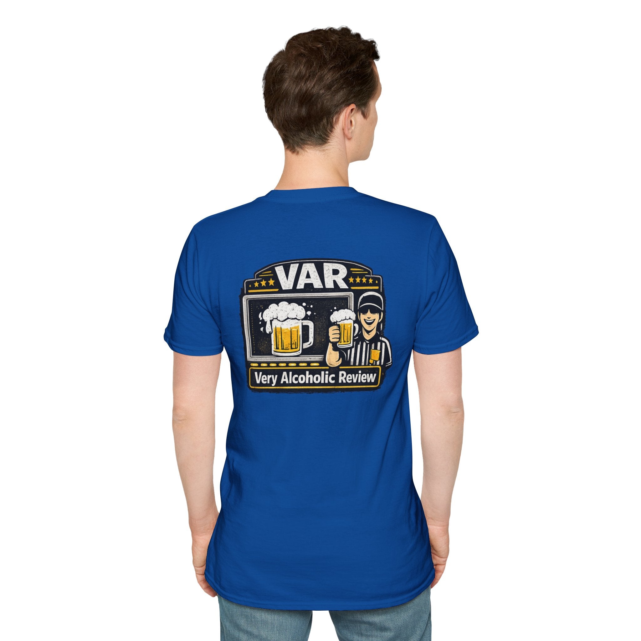 VAR "Very Alcoholic Review" Soccer T-Shirt — Beer Referee Graphic Tee