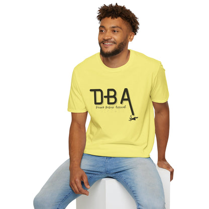 Drunk Before Arrival Funny T-Shirt — Bold Party Tee