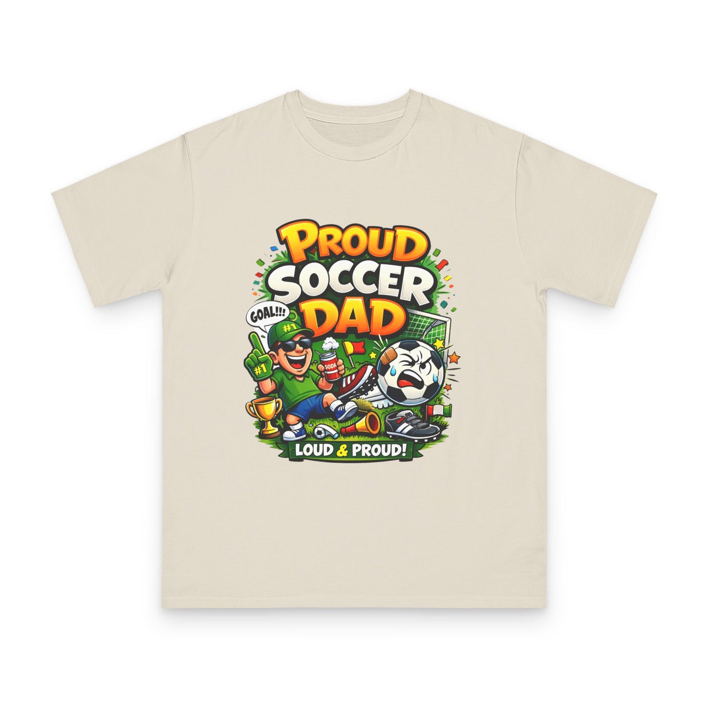 Proud Soccer Dad T-Shirt — Loud & Proud Dad Soccer Gift