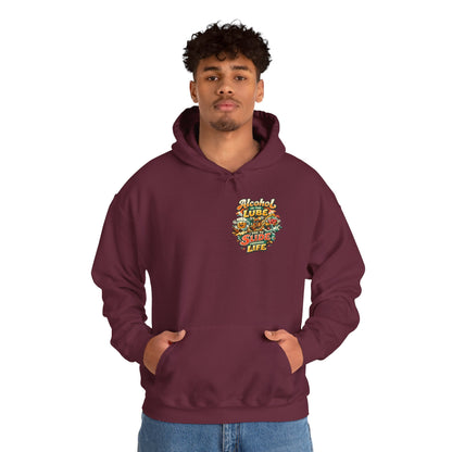 Alcohol Is The Lube I Use To Slide Through Life Funny Hoodie