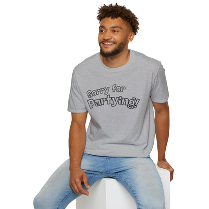Sorry for Partying T-Shirt-Black