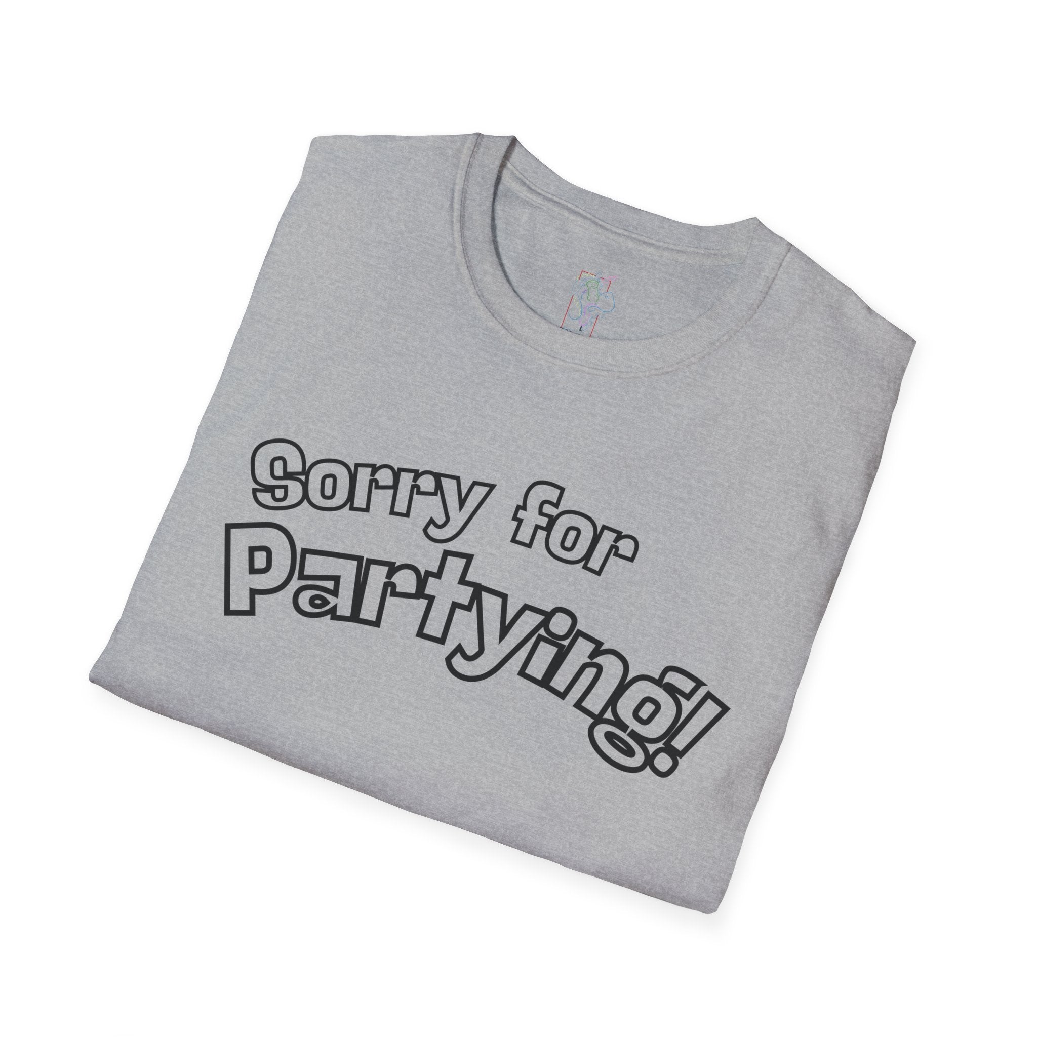 Sorry for Partying T-Shirt-Black