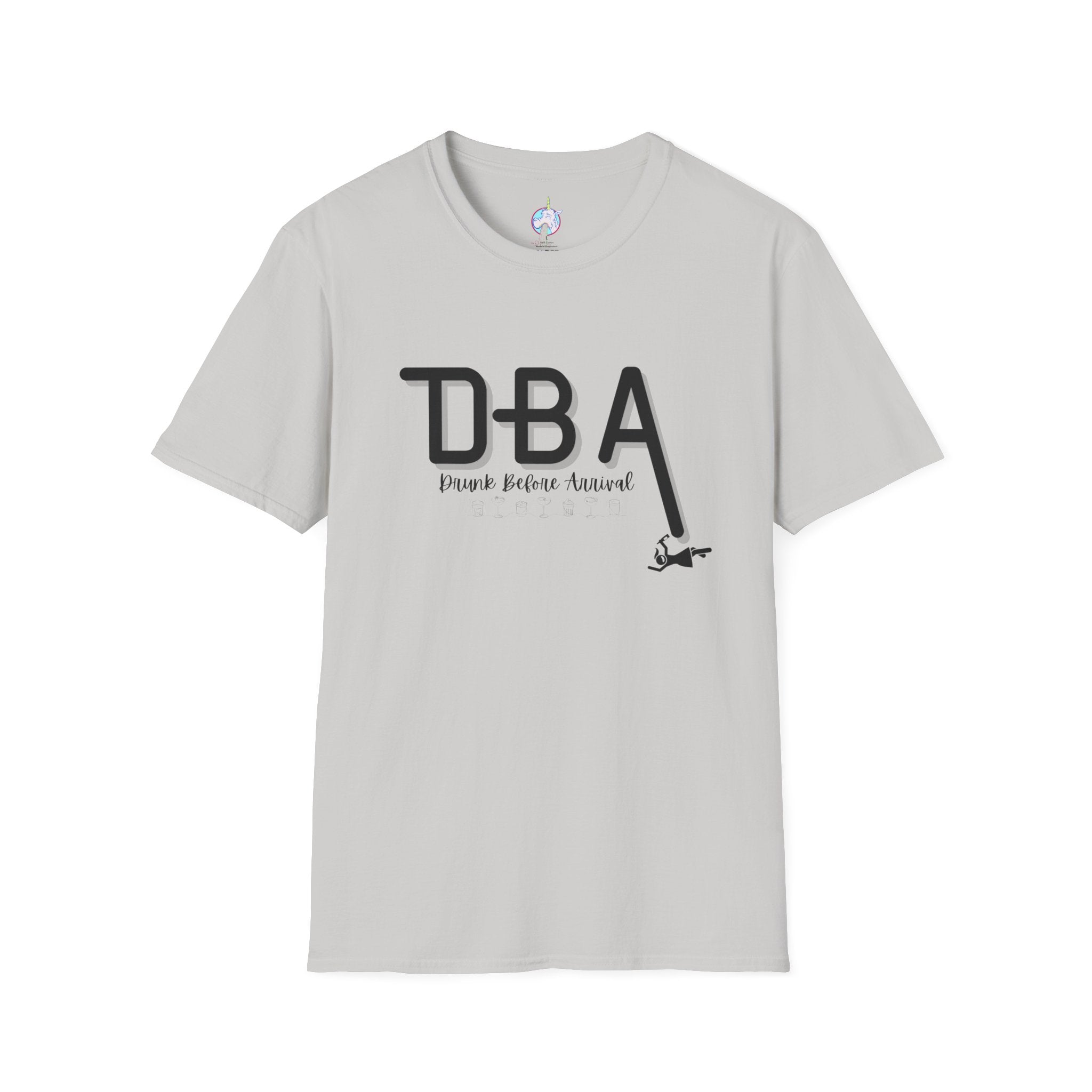 Drunk Before Arrival Funny T-Shirt — Bold Party Tee
