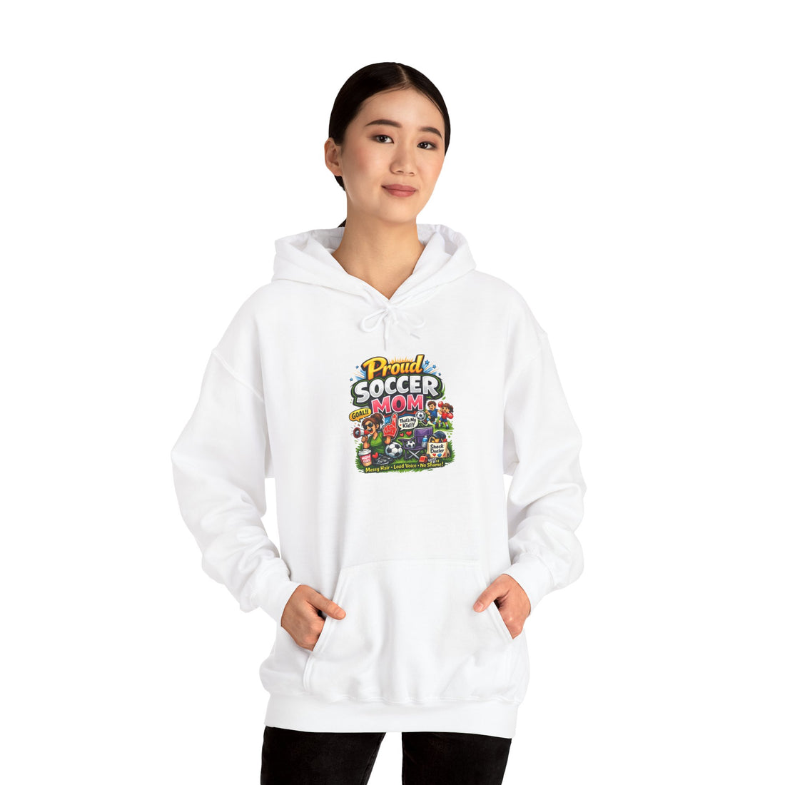 Proud Soccer Mom Funny Hoodie