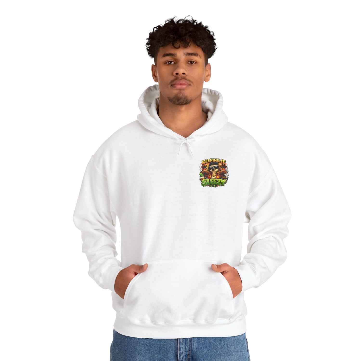 Keeping It Sleazy Sloth Funny Hoodie