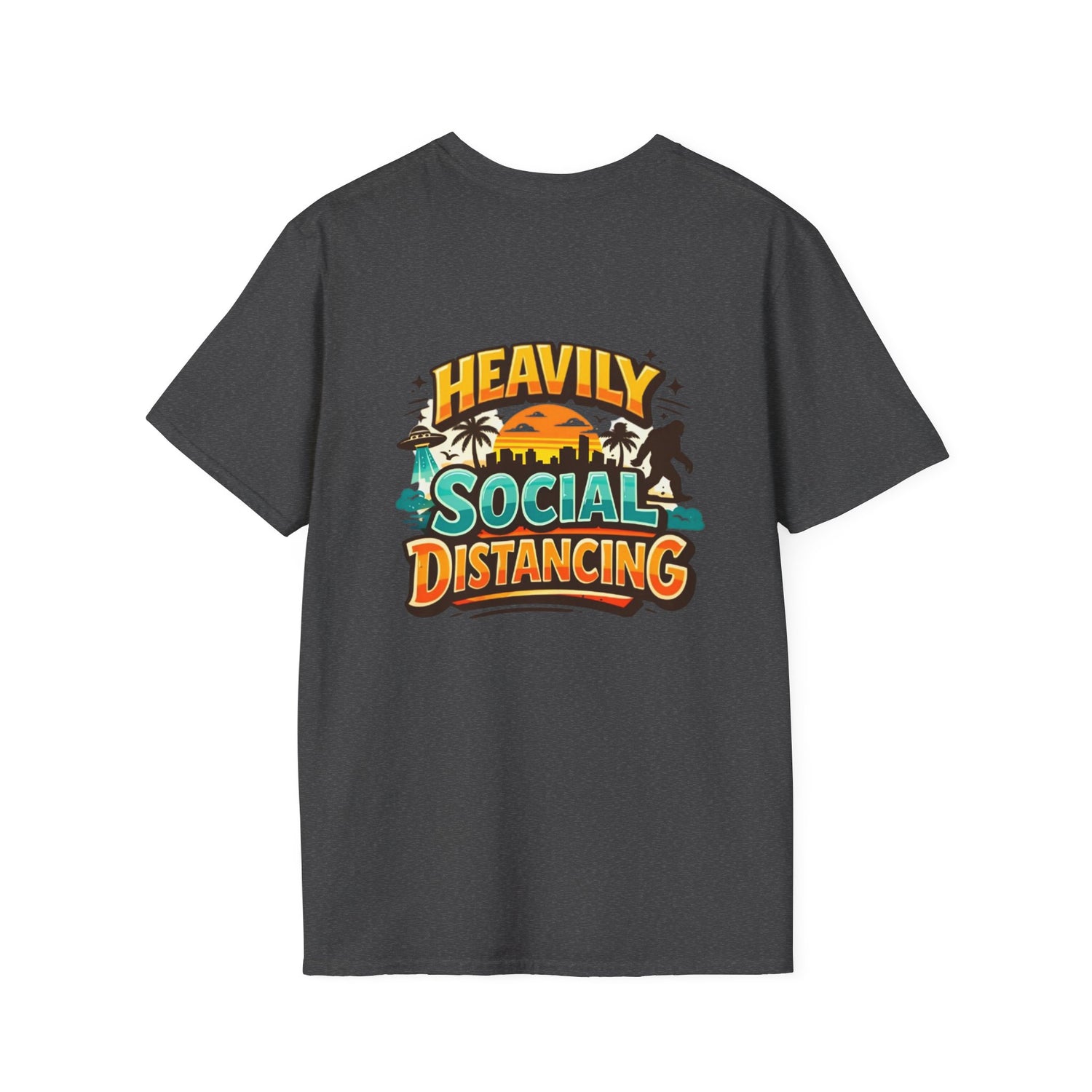 Heavily Socially Distancing Funny T-Shirt