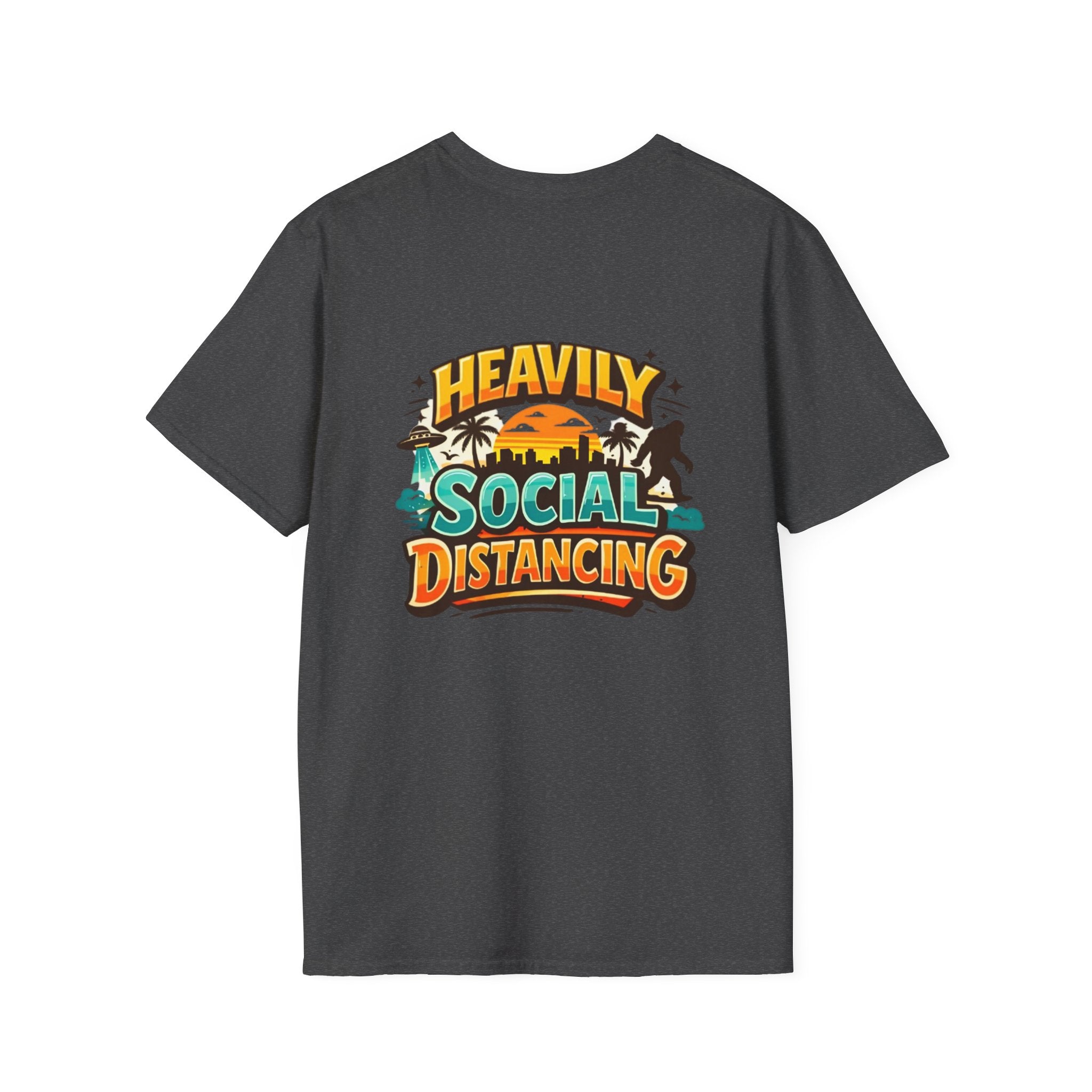 Heavily Socially Distancing Funny T-Shirt