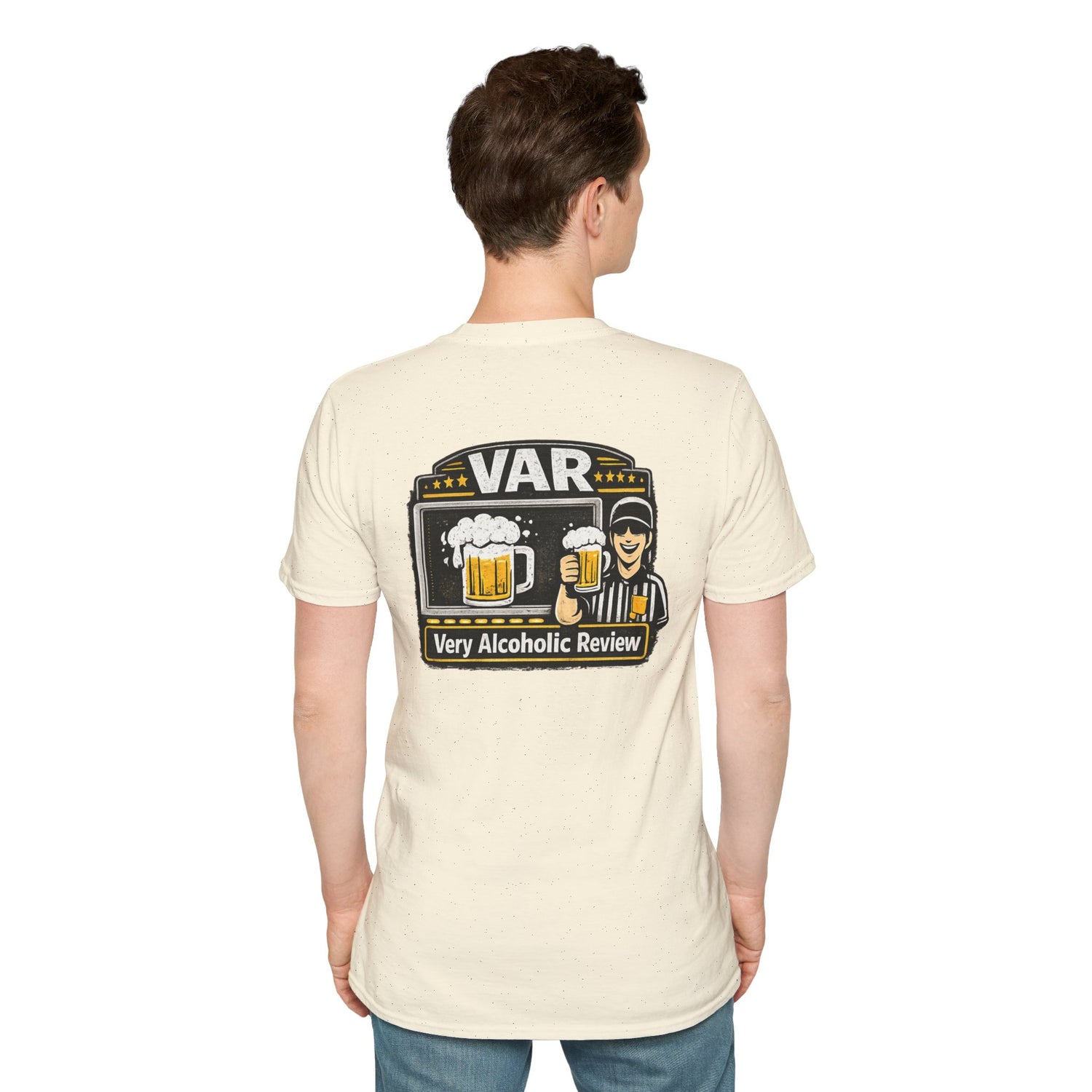 VAR "Very Alcoholic Review" Soccer T-Shirt — Beer Referee Graphic Tee