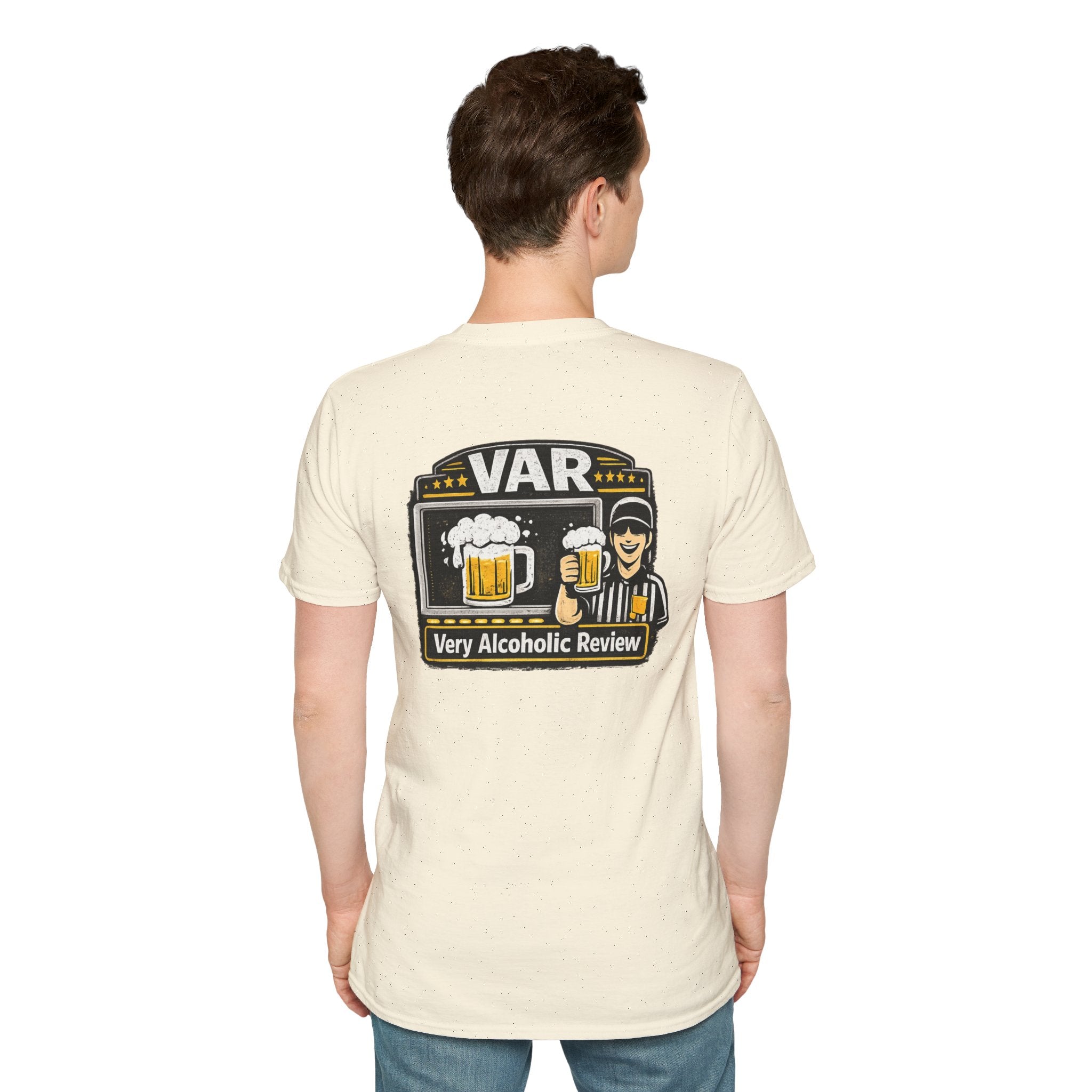 VAR "Very Alcoholic Review" Soccer T-Shirt — Beer Referee Graphic Tee
