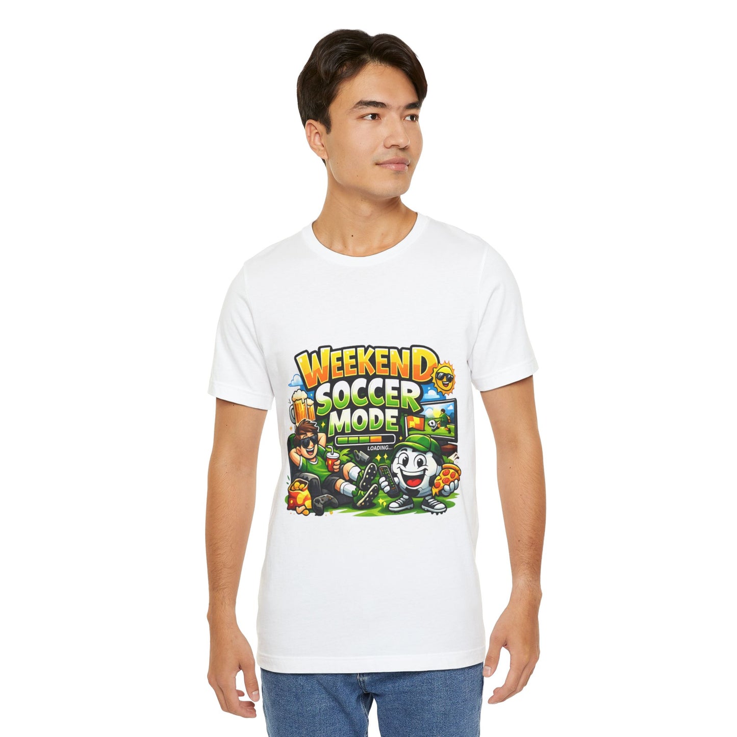 Soccer Beer Repeat Funny Soccer Drinking Shirt – Graphic Tee | Soccer Fan Gift