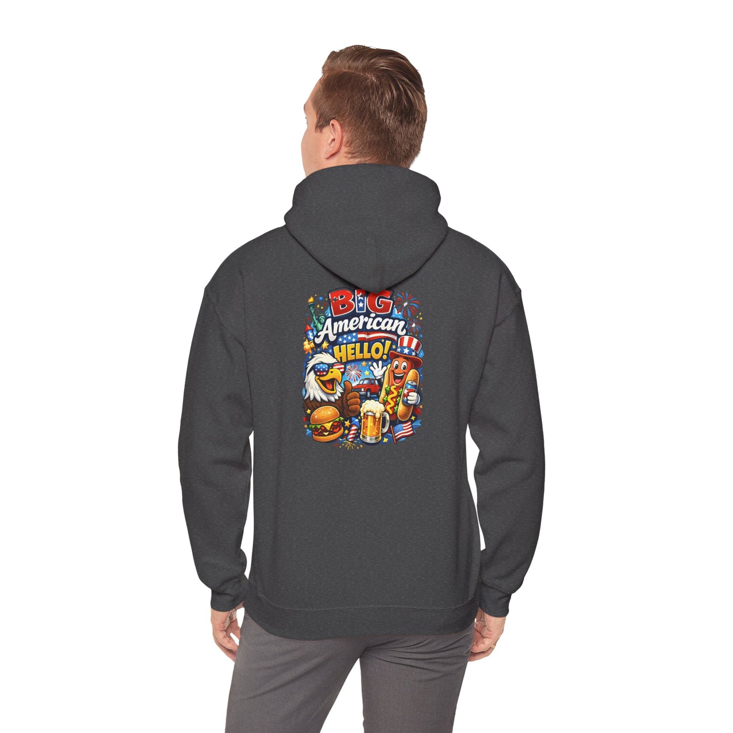 Big American Hello Funny Hoodie
