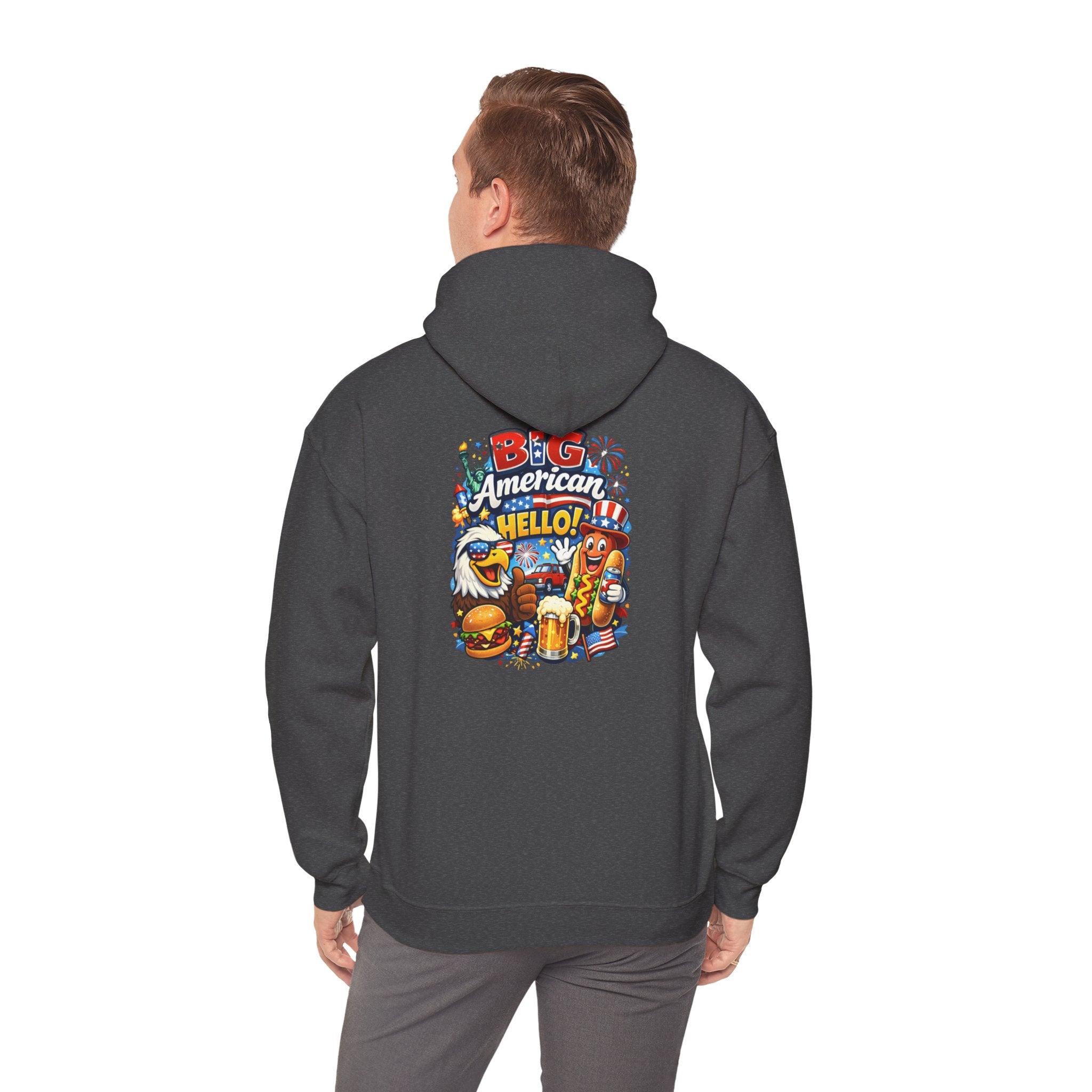 Big American Hello Funny Hoodie