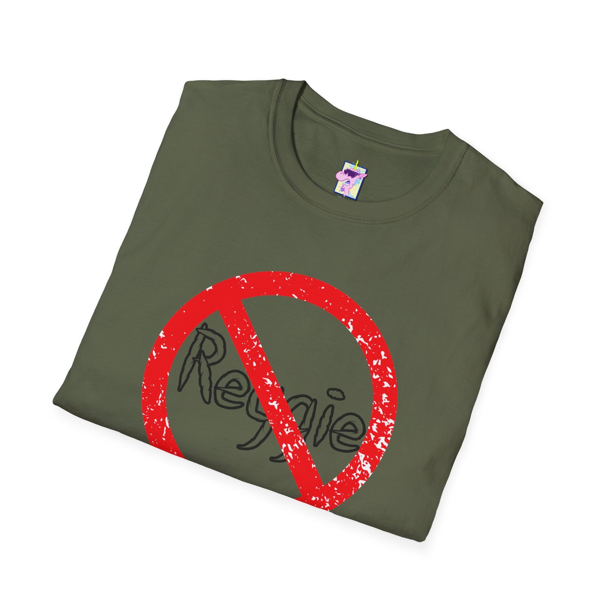 No Reggie Graphic Tee (Red Prohibition Sign)