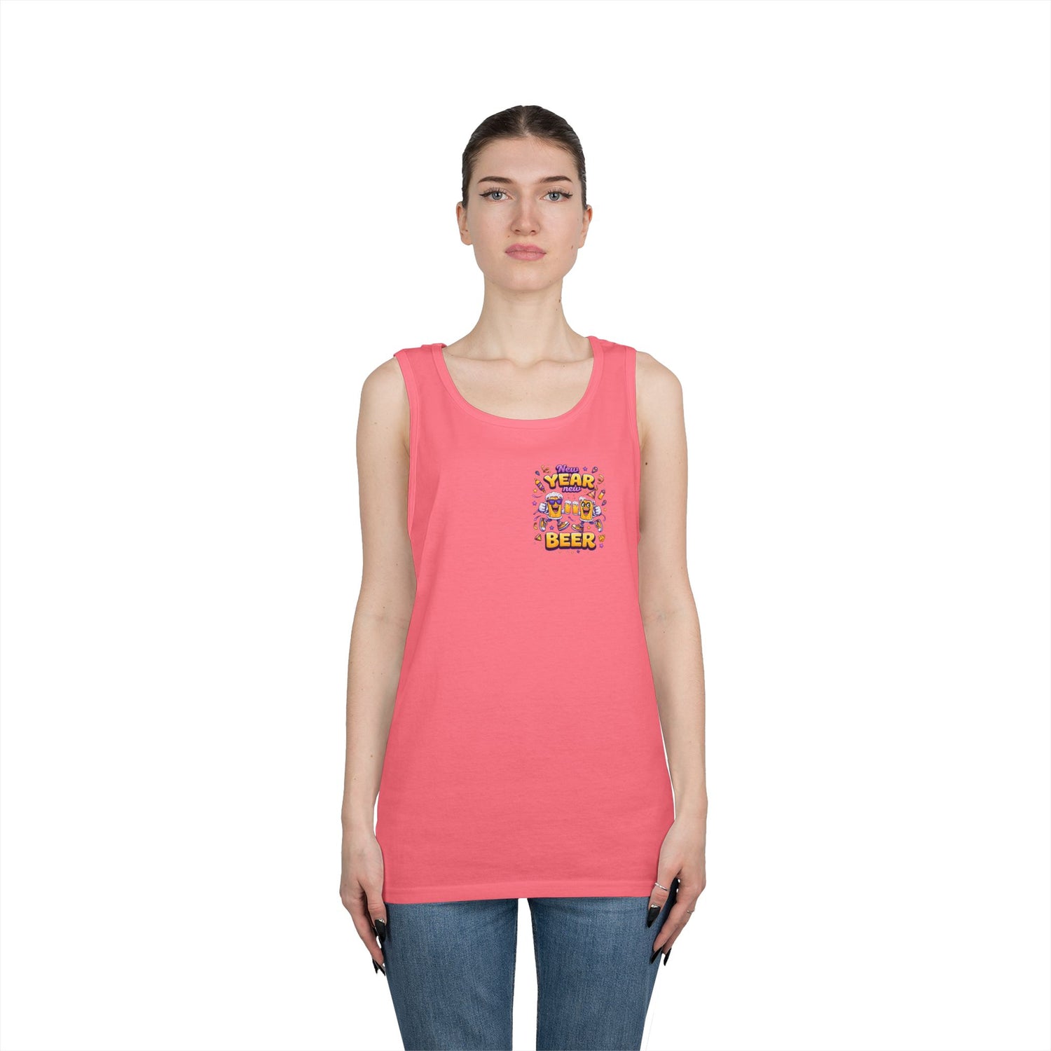 New Year New Beer Funny Tank Top