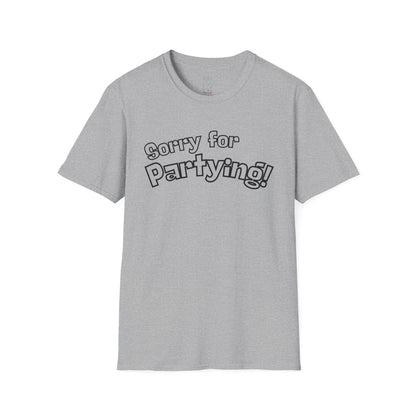 Sorry for Partying T-Shirt-Black