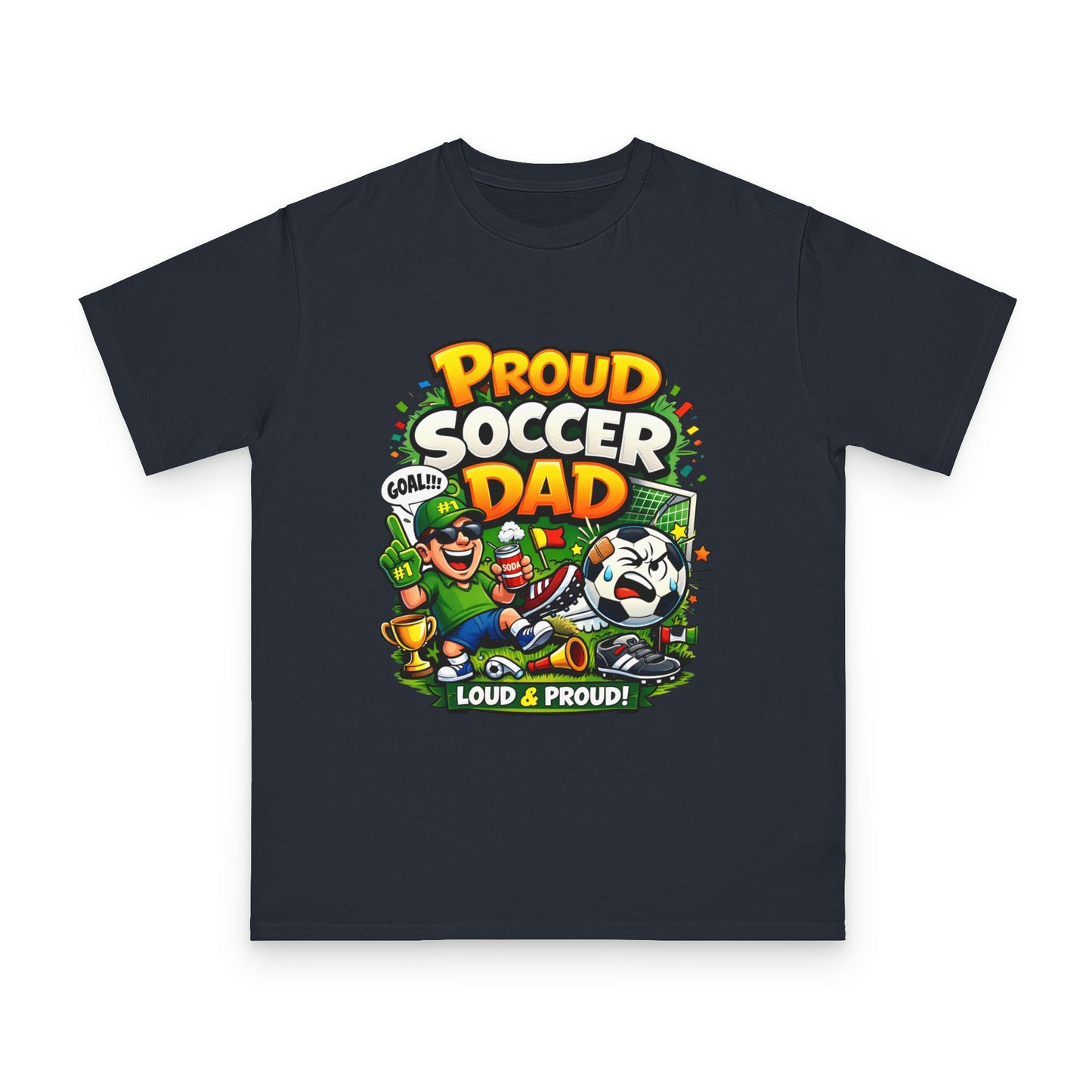 Proud Soccer Dad T-Shirt — Loud & Proud Dad Soccer Gift