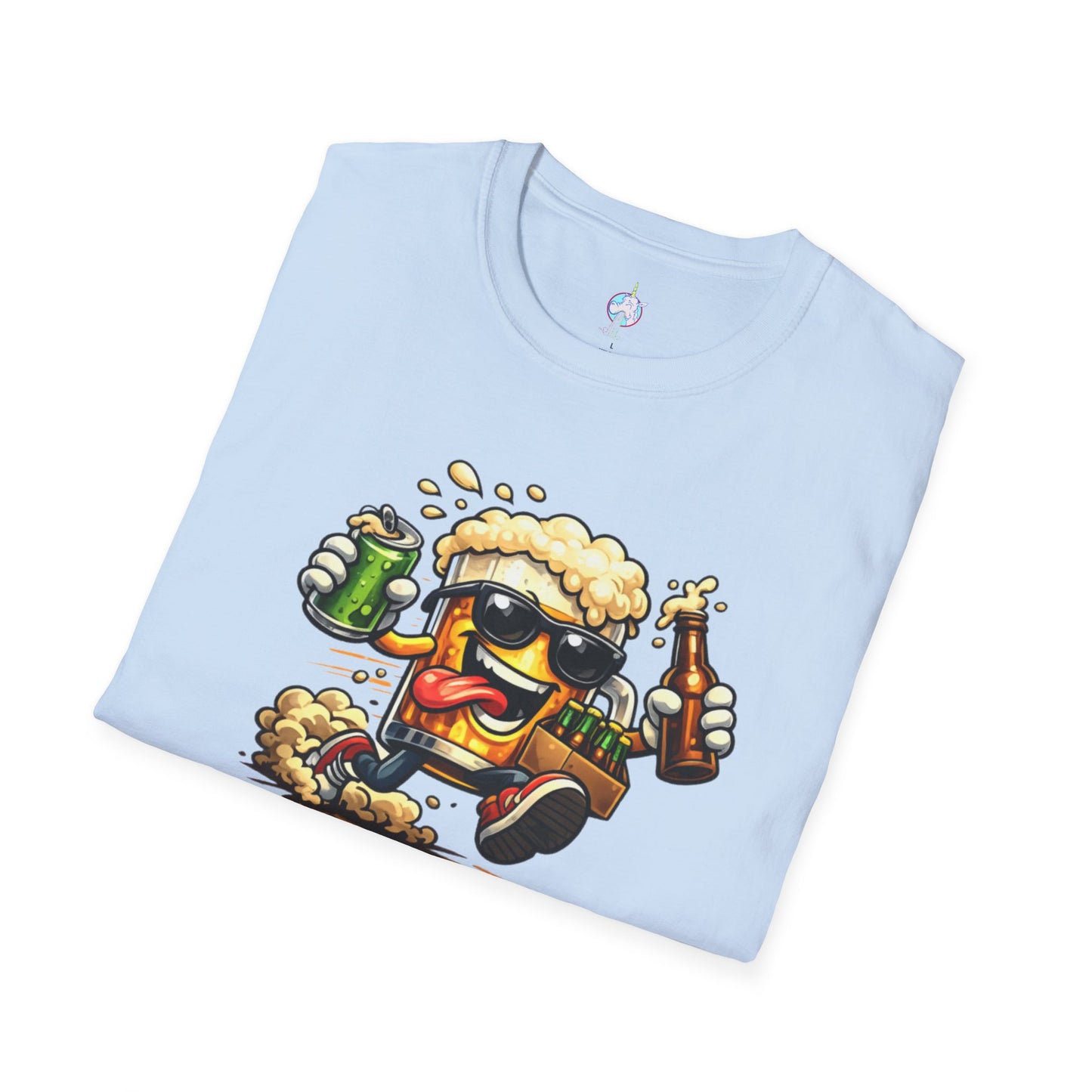 Beer Run T-Shirt — Funny Cartoon Beer Mug Design for Parties & St. Patrick’s Day