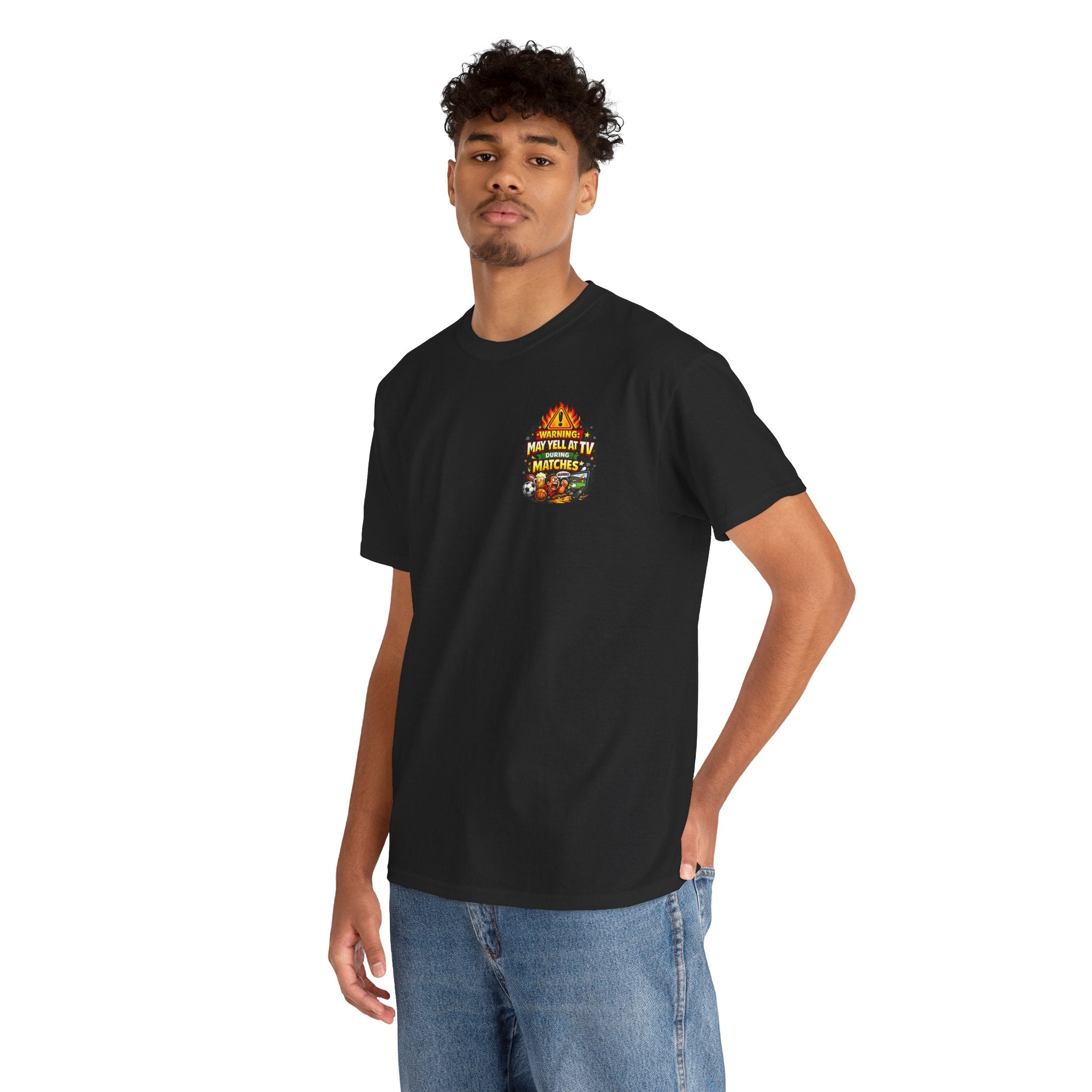 Warning May Yell At TV During Matches Funny T-Shirt