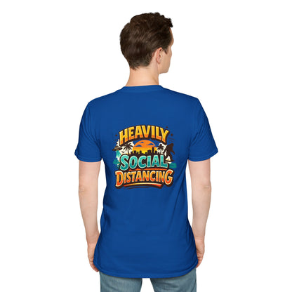 Heavily Socially Distancing Funny T-Shirt