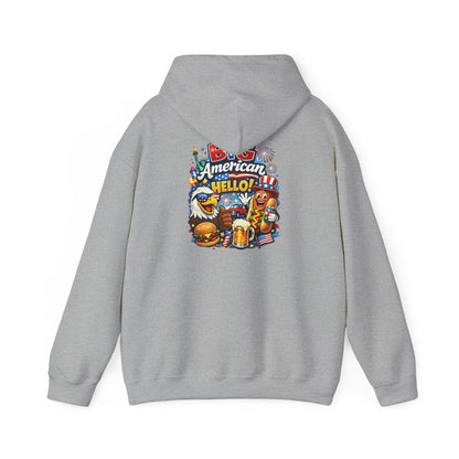 Big American Hello Funny Hoodie