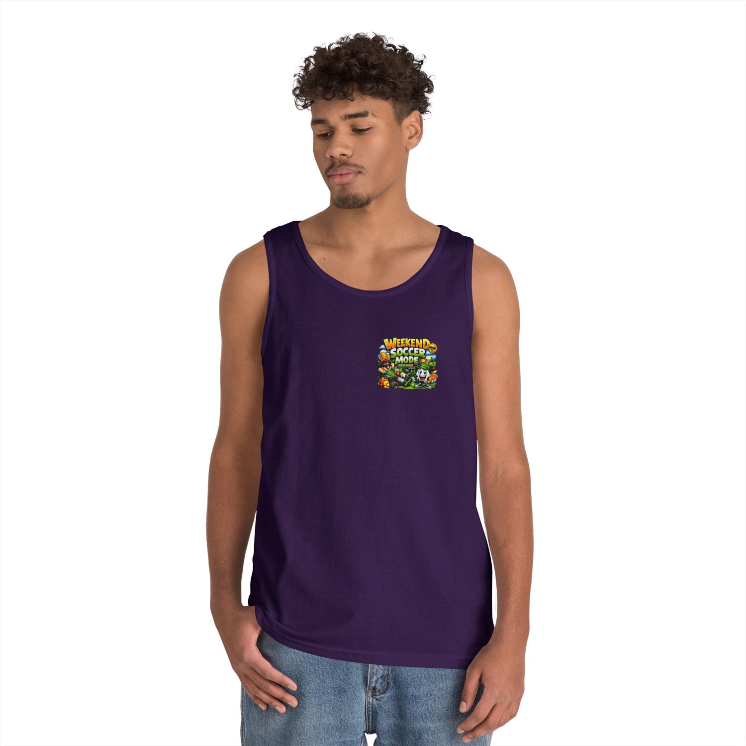 Weekend Soccer Mode Funny Tank Top