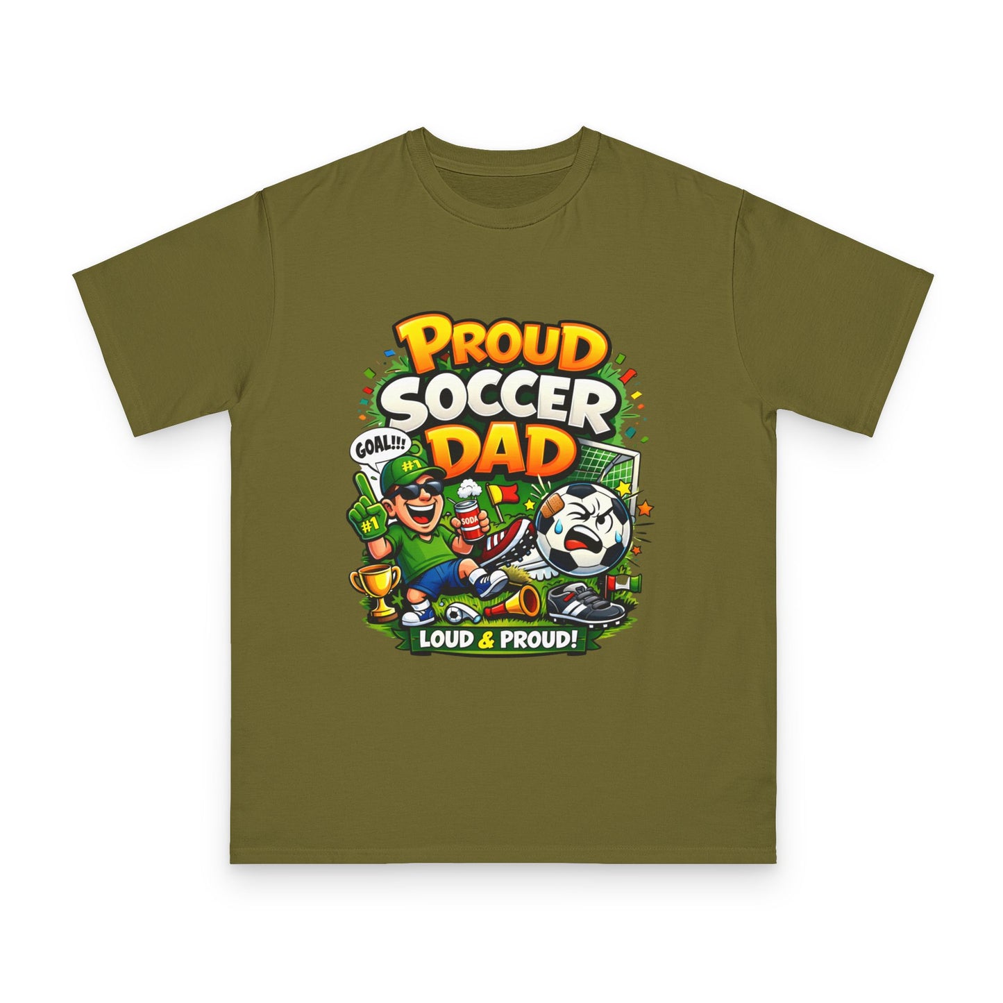 Proud Soccer Dad T-Shirt — Loud & Proud Dad Soccer Gift