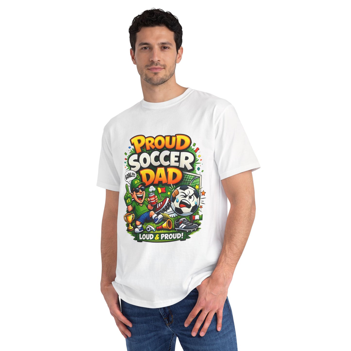Proud Soccer Dad T-Shirt — Loud & Proud Dad Soccer Gift