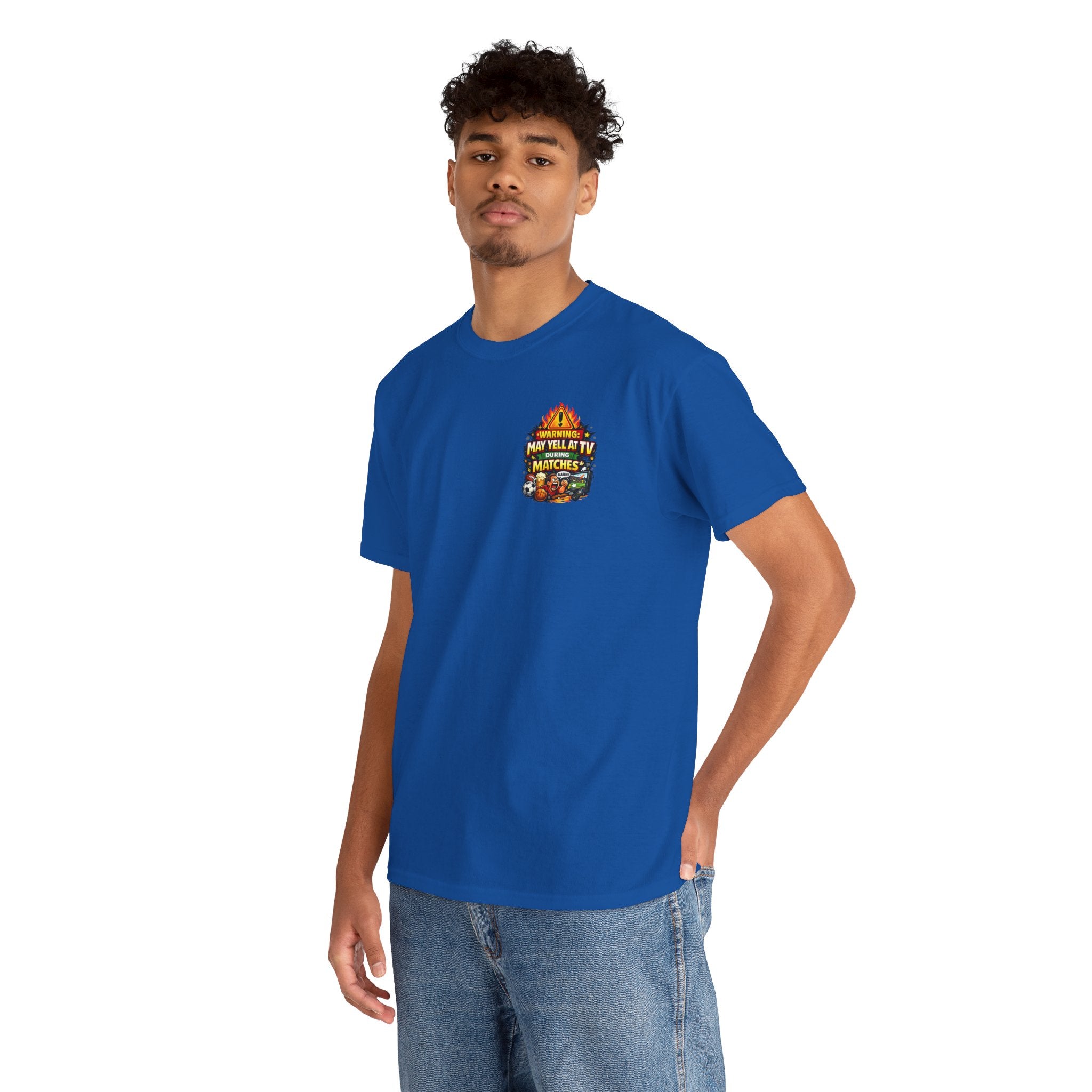 Warning May Yell At TV During Matches Funny T-Shirt