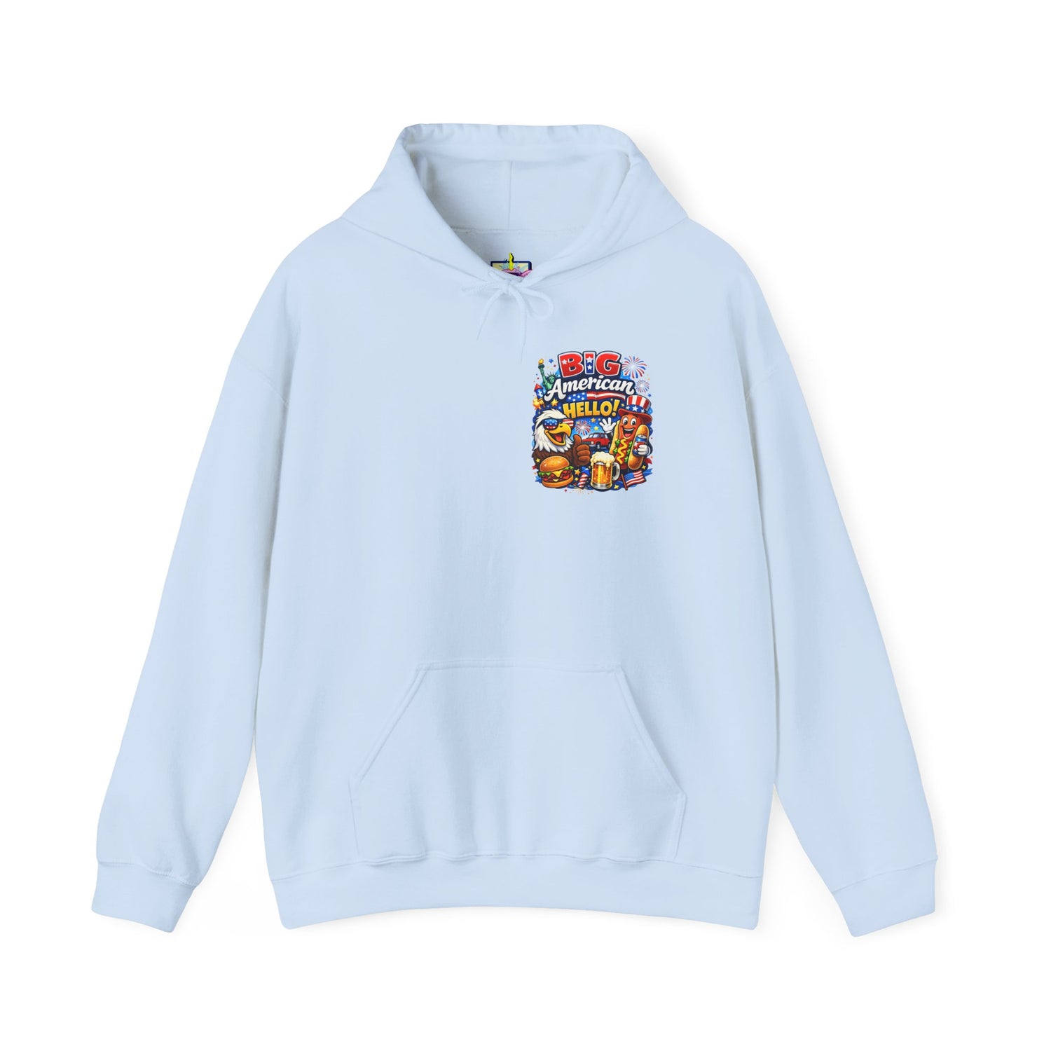Big American Hello Funny Hoodie